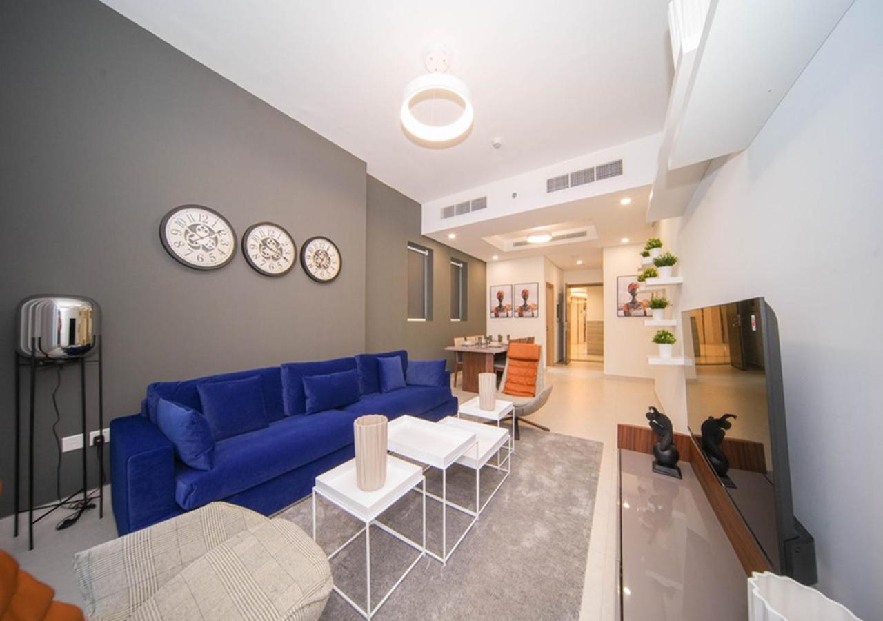 Elegant 2Br View With Rooftop Pool The Bay 두바이 외부 사진