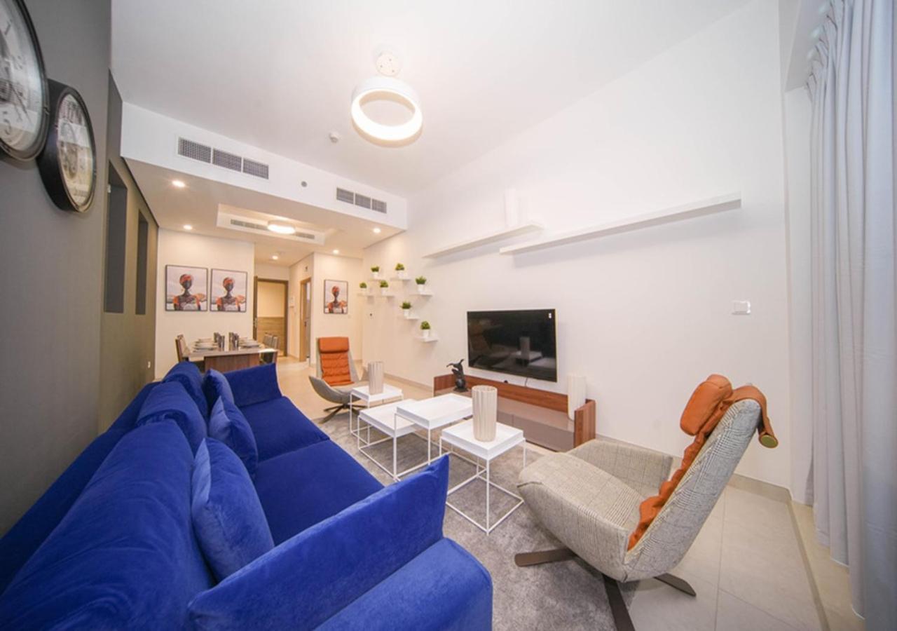 Elegant 2Br View With Rooftop Pool The Bay 두바이 외부 사진