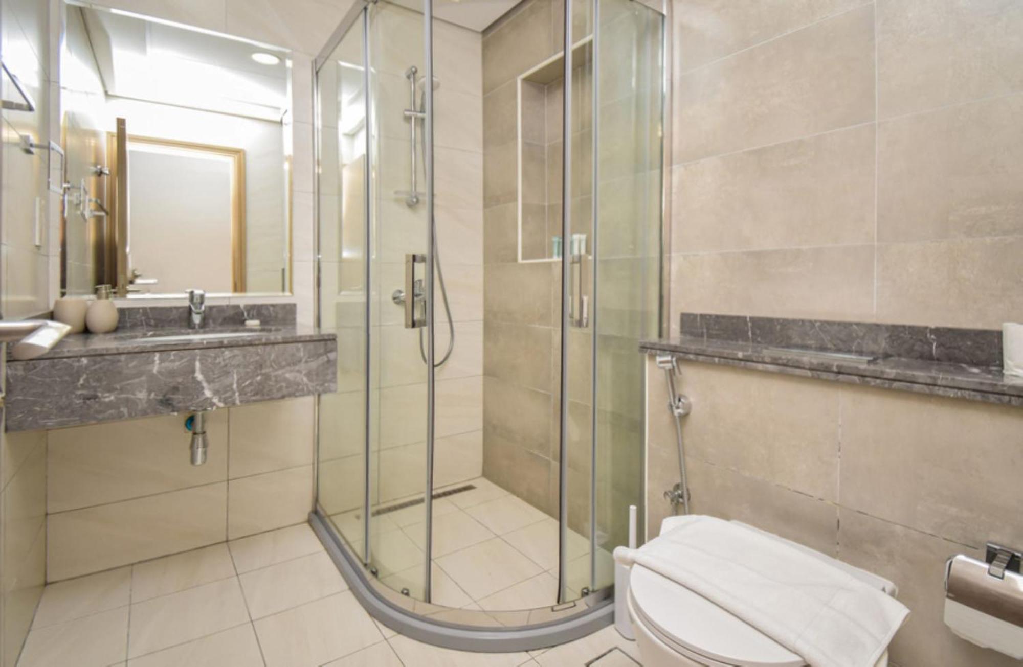 Elegant 2Br View With Rooftop Pool The Bay 두바이 외부 사진