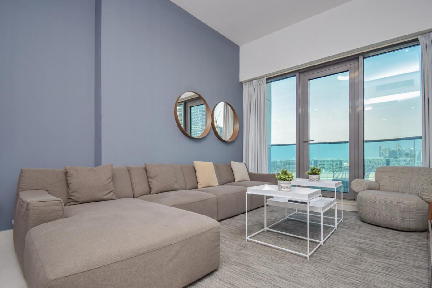 Elegant 2Br View With Rooftop Pool The Bay 두바이 외부 사진